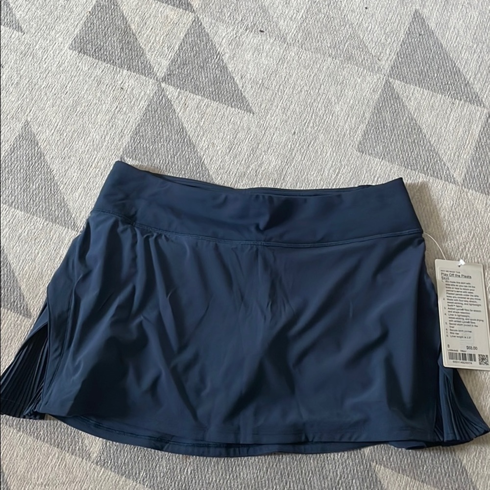 NWT Lululemon Play off the Pleats tennis skirt
